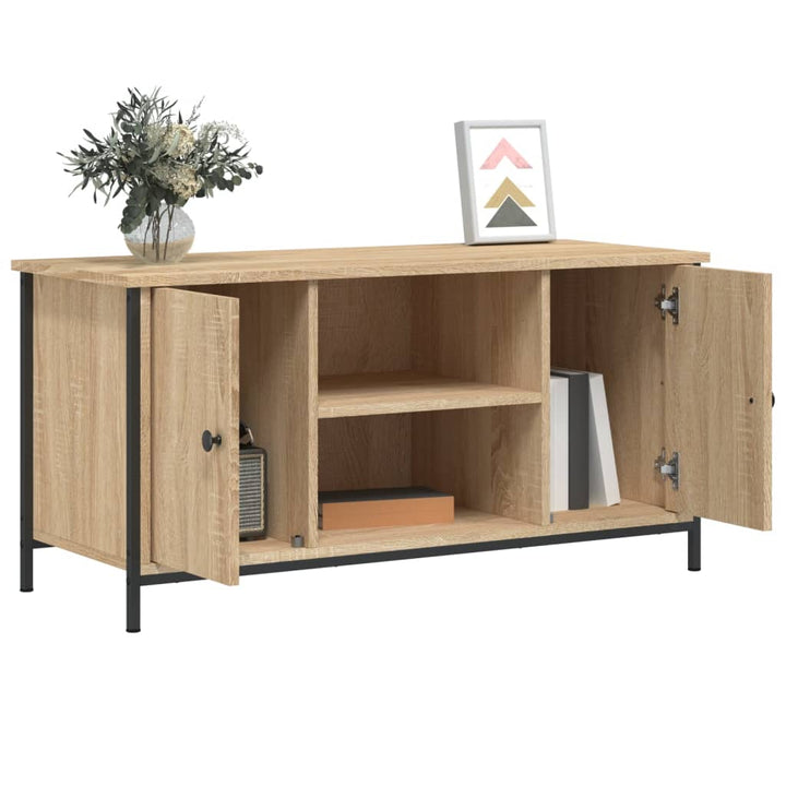 Tv-Bänk Sonoma-Ek 100X40X50 Cm Konstruerat Trä