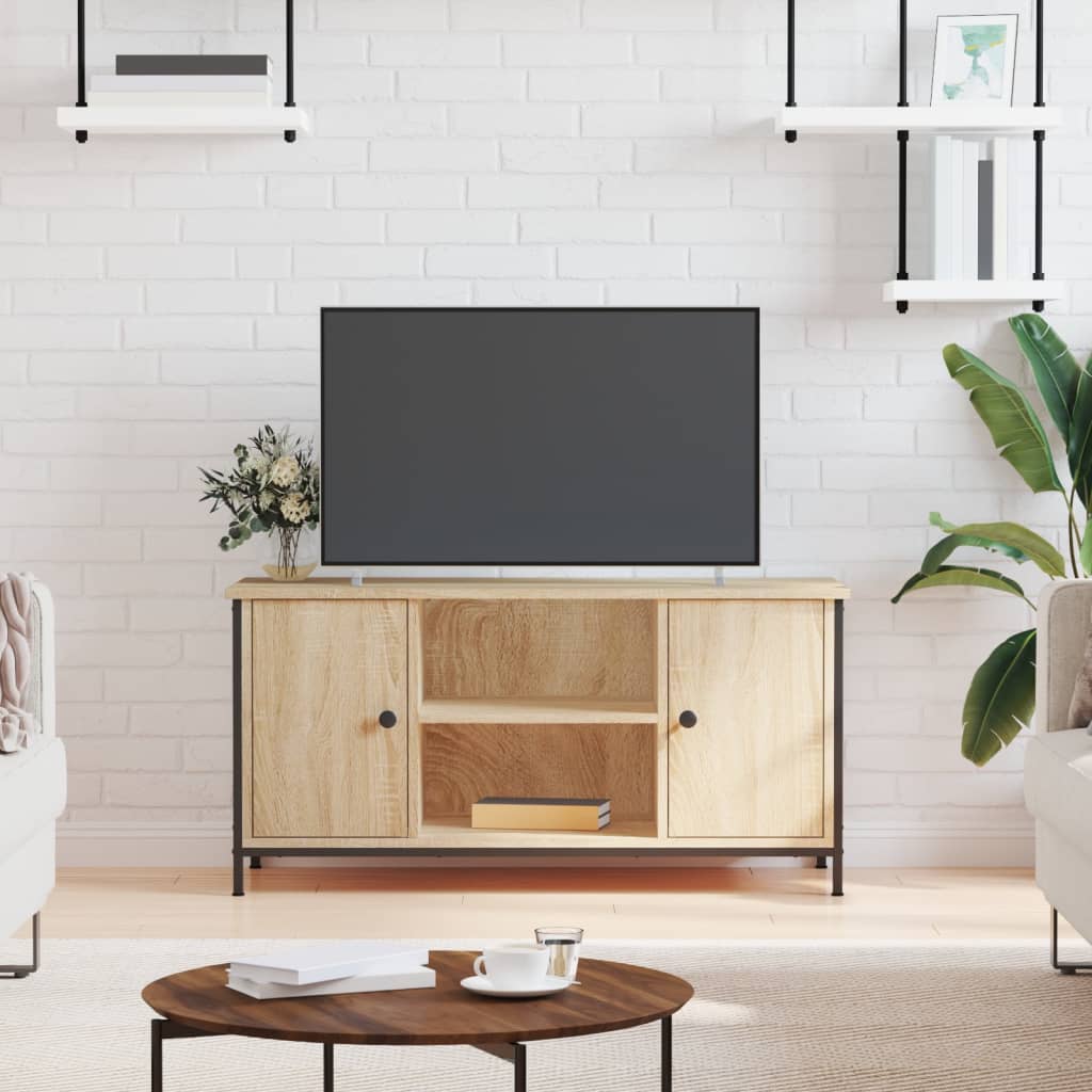 Tv-Bänk Sonoma-Ek 100X40X50 Cm Konstruerat Trä
