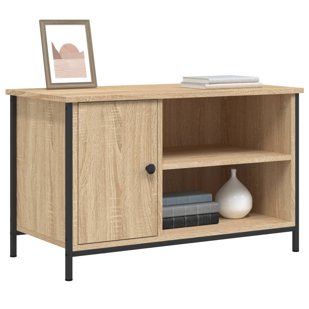 Tv-Bänk Sonoma-Ek 80X40X50 Cm Konstruerat Trä