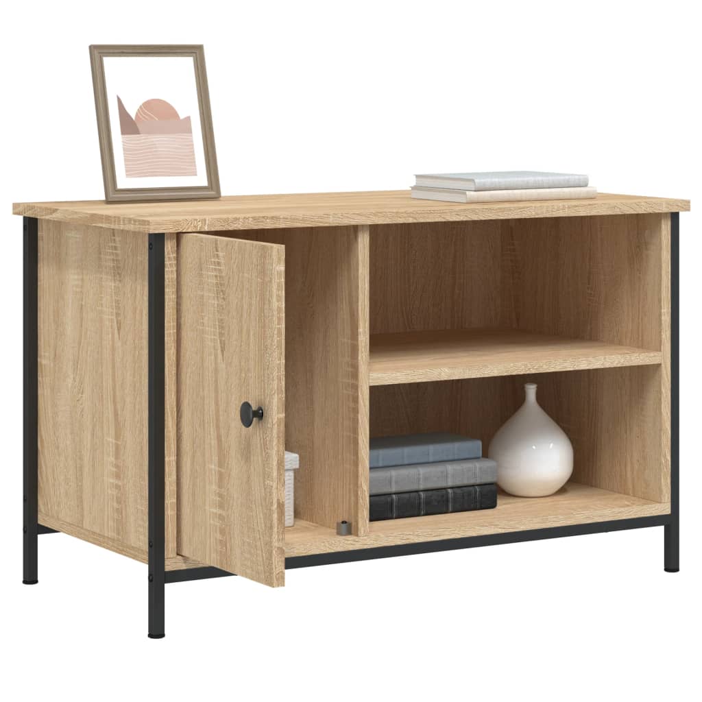 Tv-Bänk Sonoma-Ek 80X40X50 Cm Konstruerat Trä