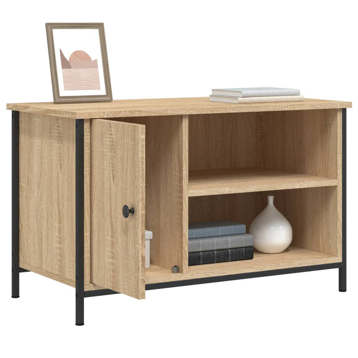 Tv-Bänk Sonoma-Ek 80X40X50 Cm Konstruerat Trä