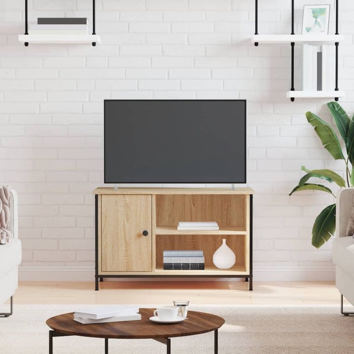 Tv-Bänk Sonoma-Ek 80X40X50 Cm Konstruerat Trä