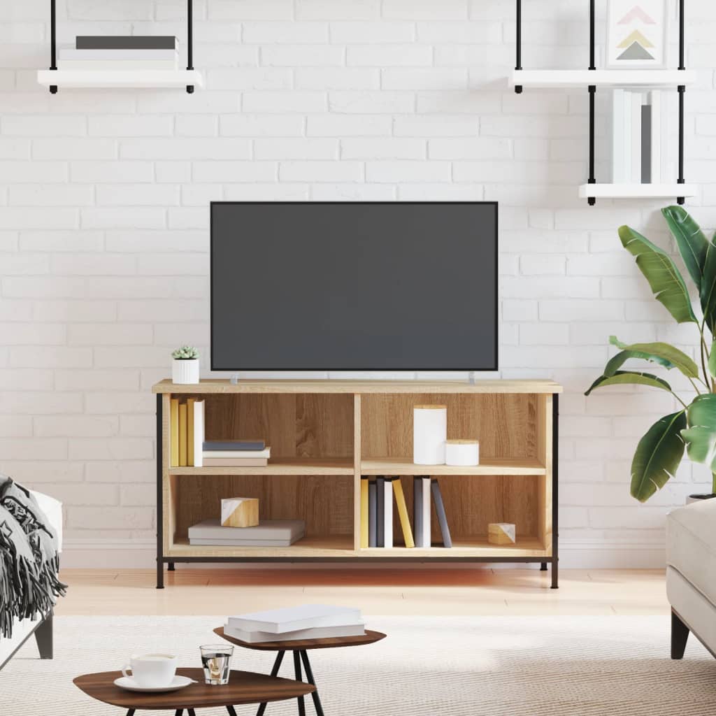 Tv-Bänk Sonoma-Ek 100X40X50 Cm Konstruerat Trä