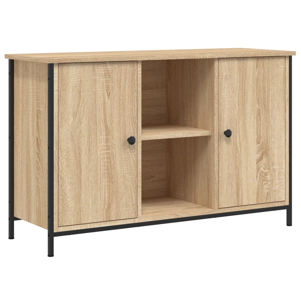 Tv-Bänk Sonoma-Ek 100X35X65 Cm Konstruerat Trä