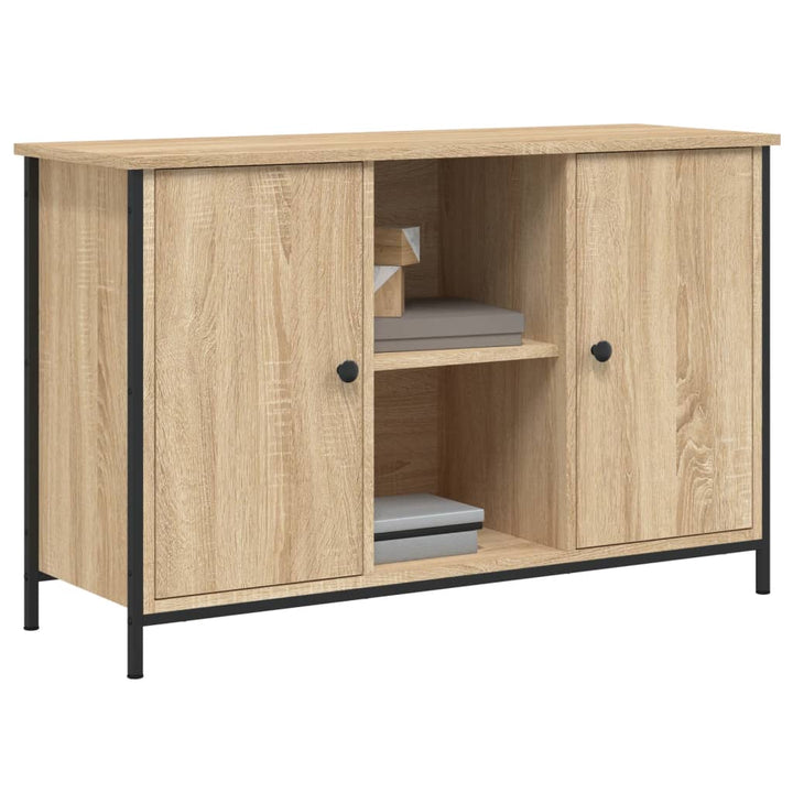 Tv-Bänk Sonoma-Ek 100X35X65 Cm Konstruerat Trä
