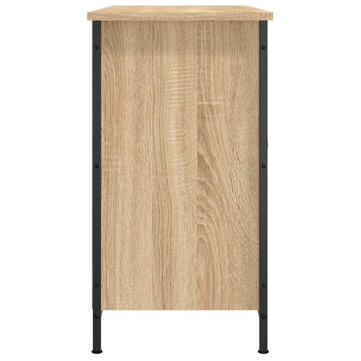 Tv-Bänk Sonoma-Ek 100X35X65 Cm Konstruerat Trä