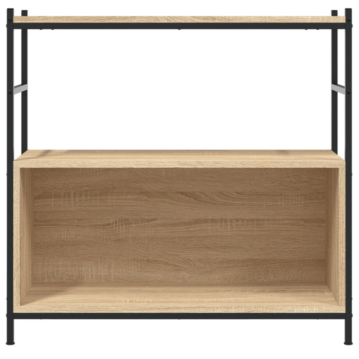 Bok Sonoma-Ek 80X30X78,5 Cm Konstruerat Trä Och Järn