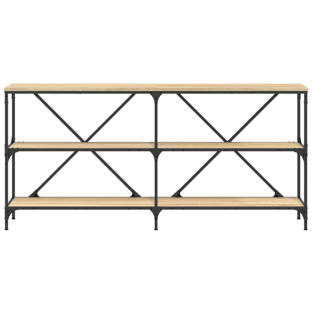 Konsolbord Sonoma-Ek 160X30X75 Cm Konstruerat Trä Och Järn