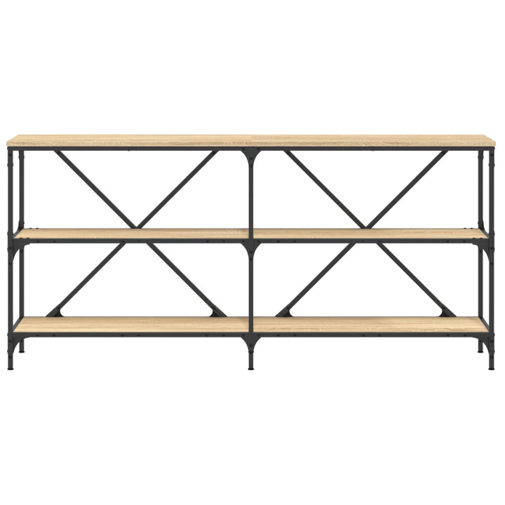 Konsolbord Sonoma-Ek 160X30X75 Cm Konstruerat Trä Och Järn