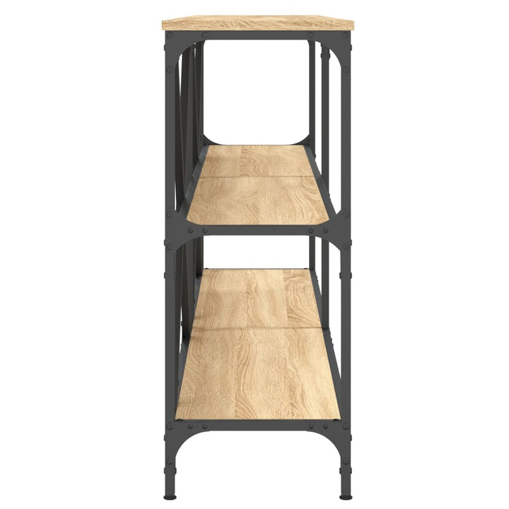 Konsolbord Sonoma-Ek 160X30X75 Cm Konstruerat Trä Och Järn