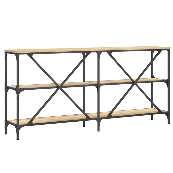 Konsolbord Sonoma-Ek 160X30X75 Cm Konstruerat Trä Och Järn