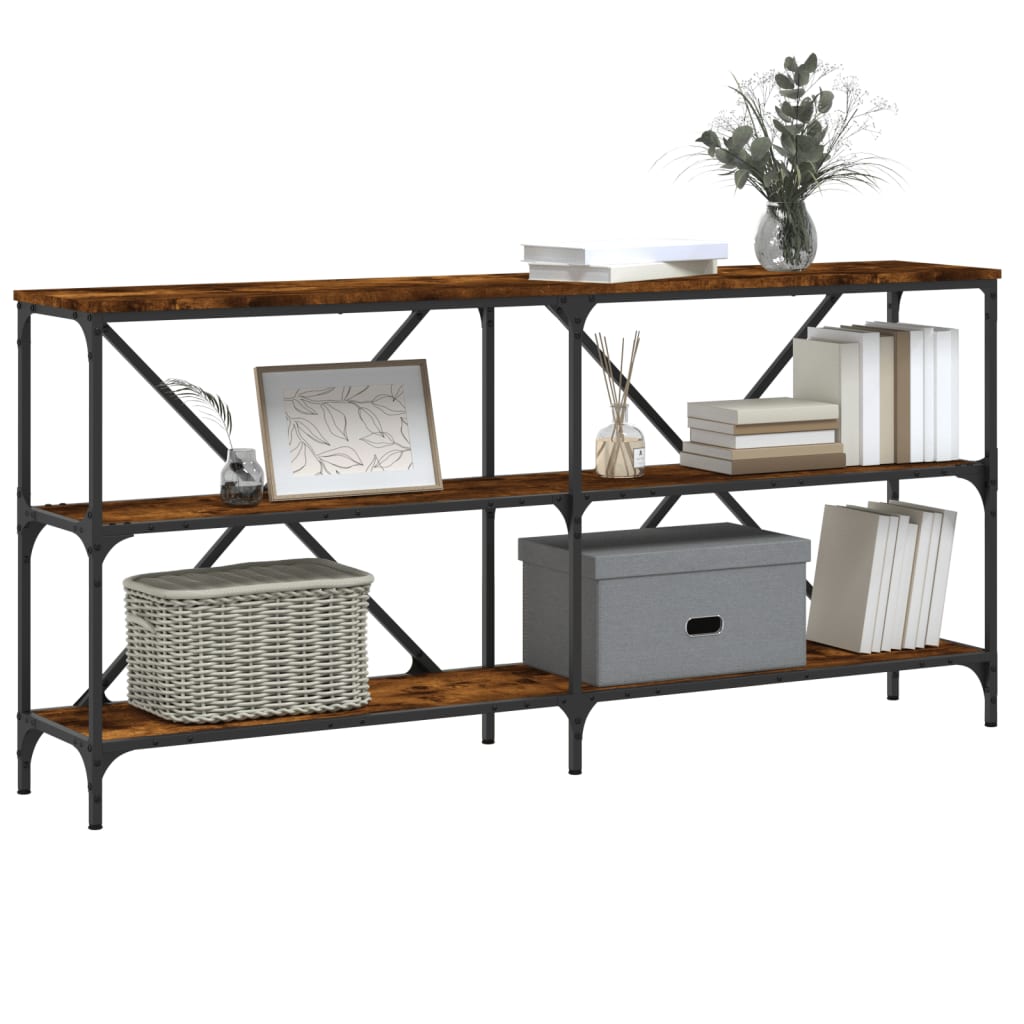 Konsolbord 160X30X75 Cm Konstruerat Trä Och Järn