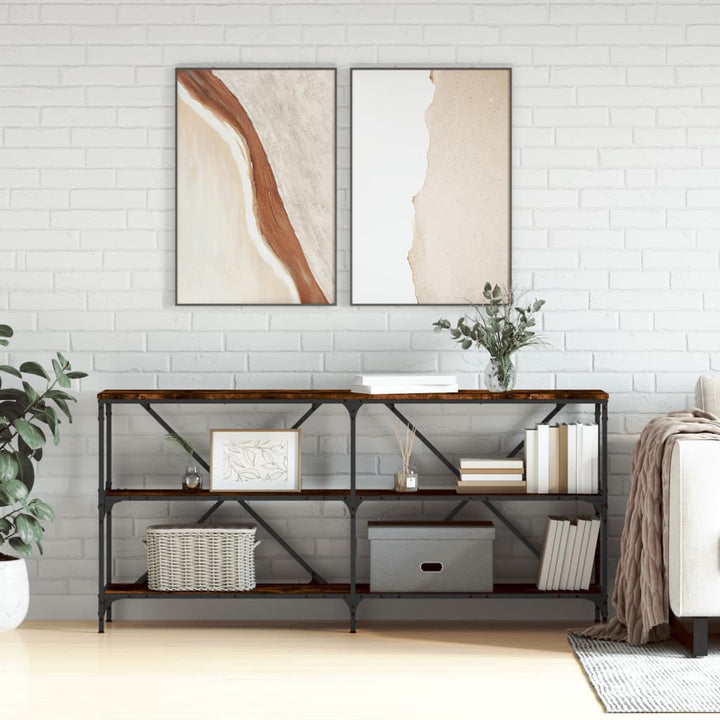 Konsolbord 160X30X75 Cm Konstruerat Trä Och Järn