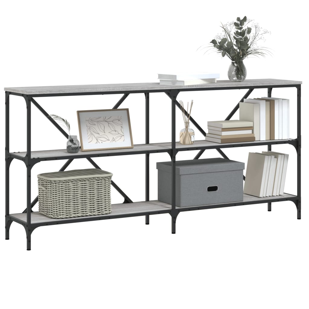 Konsolbord 160X30X75 Cm Konstruerat Trä Och Järn