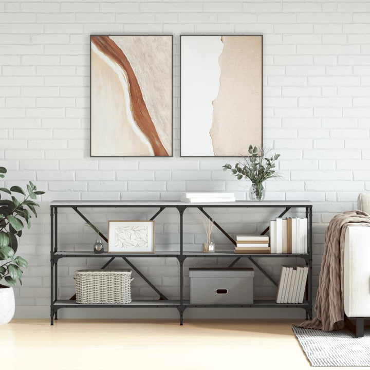 Konsolbord 160X30X75 Cm Konstruerat Trä Och Järn