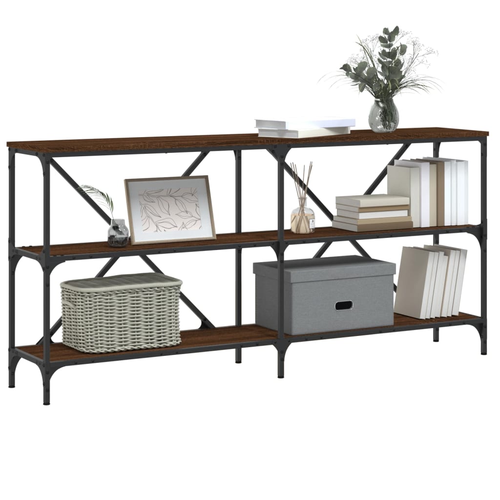Konsolbord 160X30X75 Cm Konstruerat Trä Och Järn