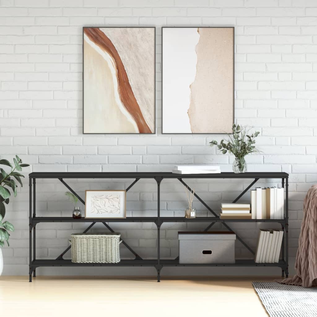 Konsolbord 180X30X75 Cm Konstruerat Trä Och Järn