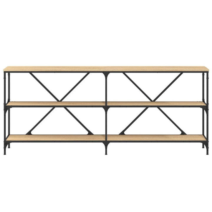 Konsolbord Sonoma-Ek 180X30X75 Cm Konstruerat Trä Och Järn