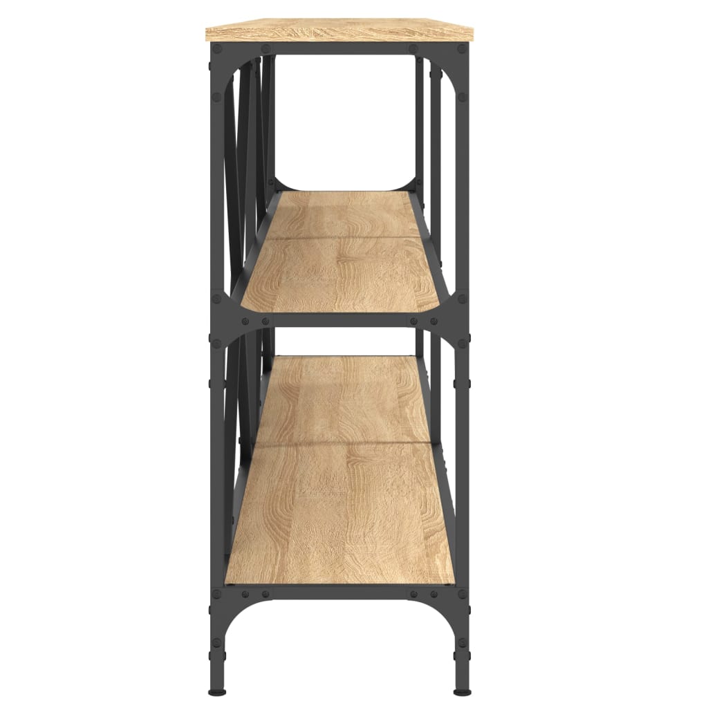 Konsolbord Sonoma-Ek 180X30X75 Cm Konstruerat Trä Och Järn