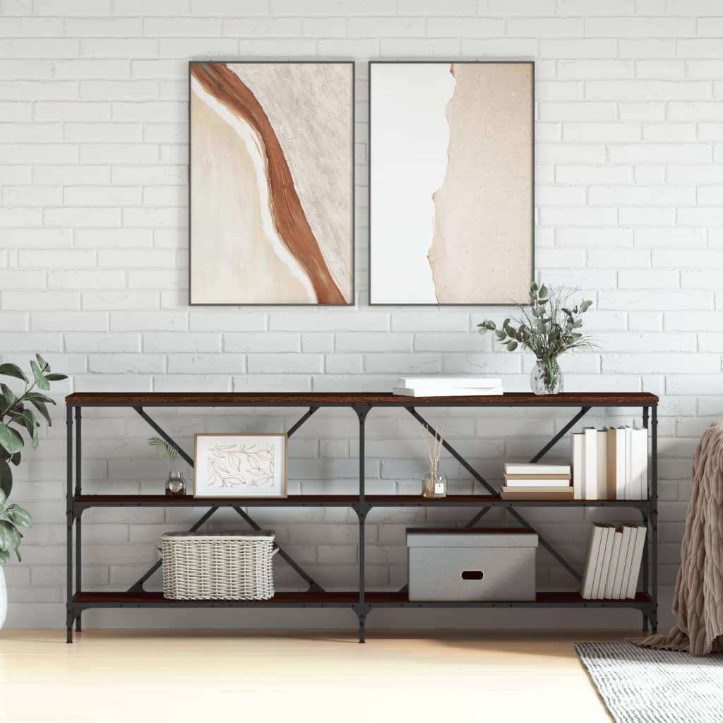 Konsolbord 180X30X75 Cm Konstruerat Trä Och Järn