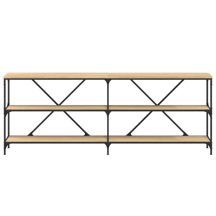 Konsolbord Sonoma-Ek 200X30X75 Cm Konstruerat Trä Och Järn