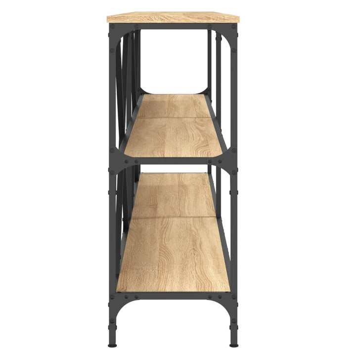 Konsolbord Sonoma-Ek 200X30X75 Cm Konstruerat Trä Och Järn