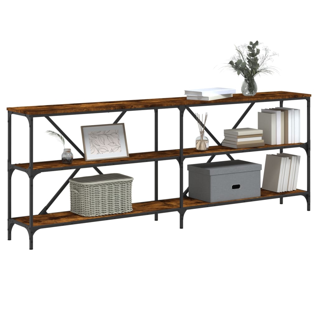Konsolbord 200X30X75 Cm Konstruerat Trä Och Järn