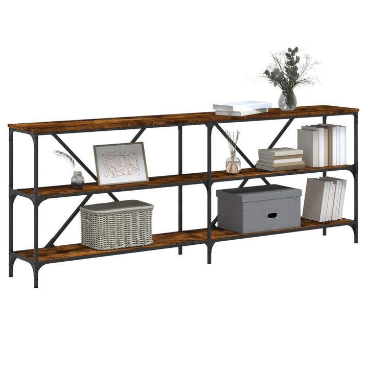 Konsolbord 200X30X75 Cm Konstruerat Trä Och Järn