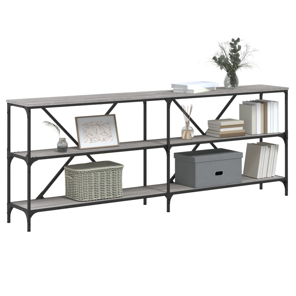 Konsolbord 200X30X75 Cm Konstruerat Trä Och Järn
