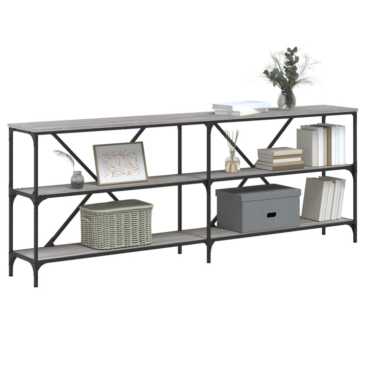 Konsolbord 200X30X75 Cm Konstruerat Trä Och Järn