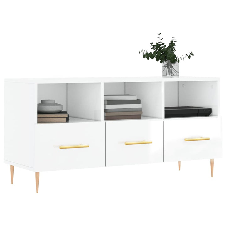 Tv-Bänk 102X36X50 Cm Konstruerat Trä
