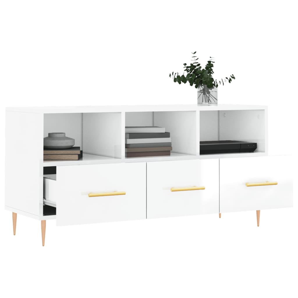 Tv-Bänk 102X36X50 Cm Konstruerat Trä