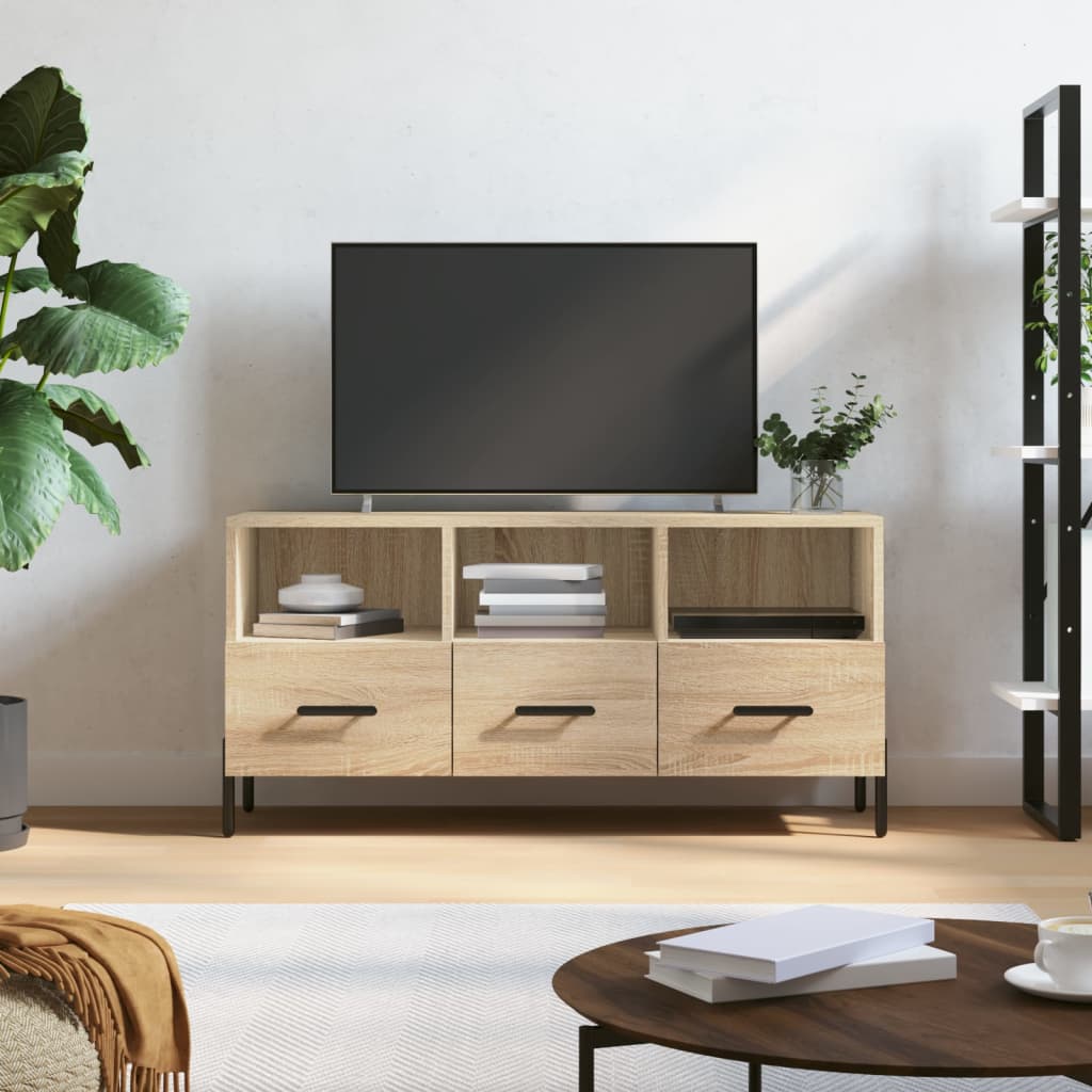 Tv-Bänk 102X36X50 Cm Konstruerat Trä