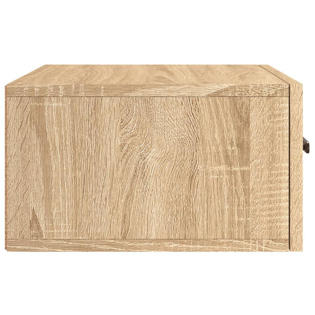 Väggmonterade Sängbord 2 St Sonoma-Ek 35X35X20 Cm