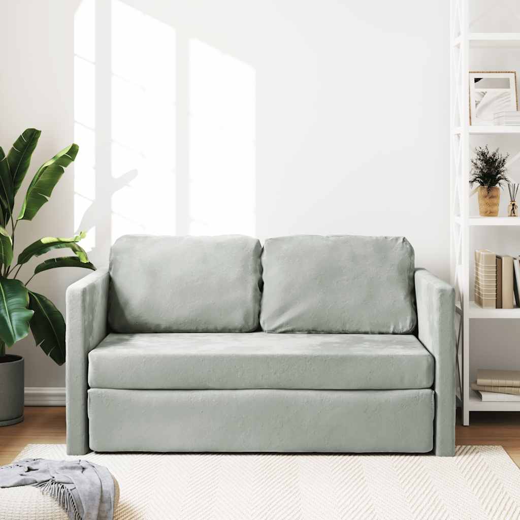 Golvbäddsoffa 2-I-1 122X204X55 Cm Sammet