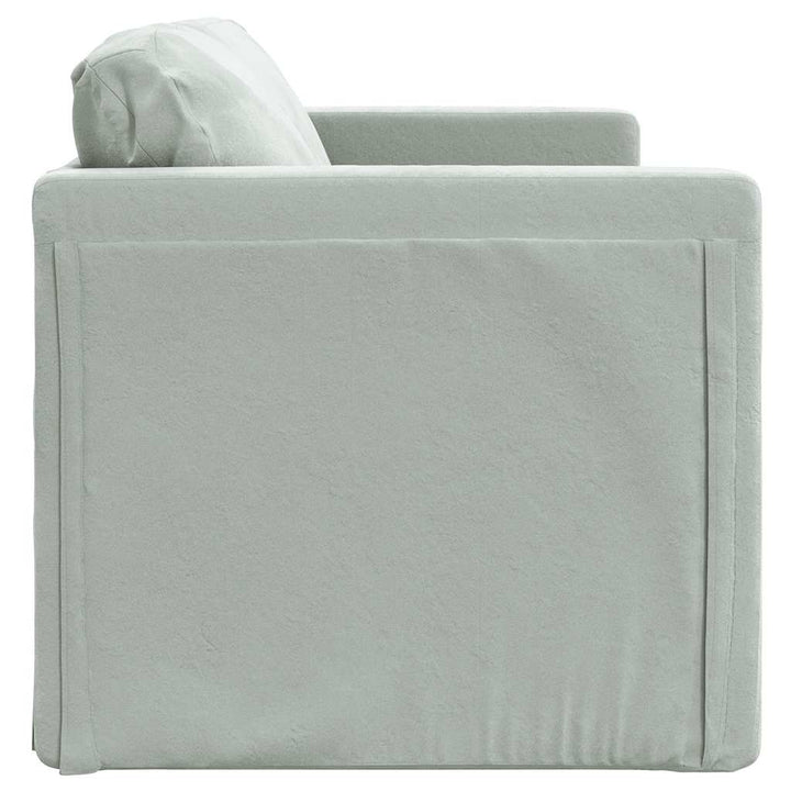 Golvbäddsoffa 2-I-1 122X204X55 Cm Sammet