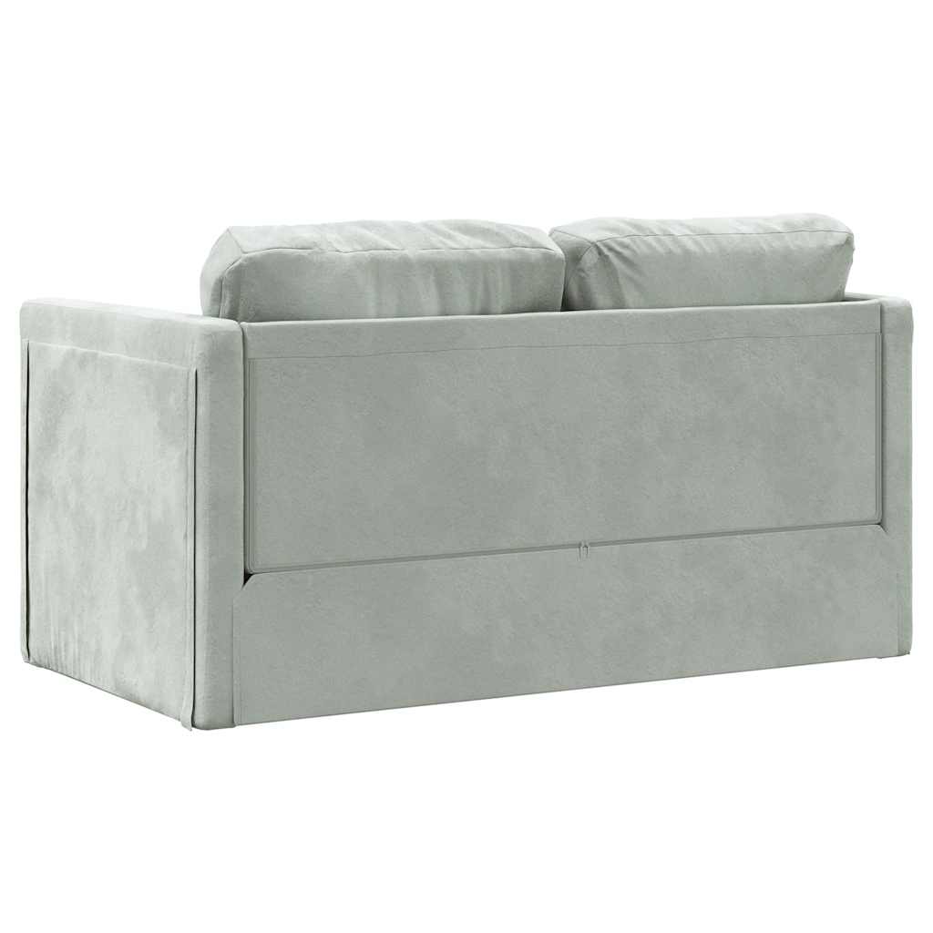 Golvbäddsoffa 2-I-1 122X204X55 Cm Sammet