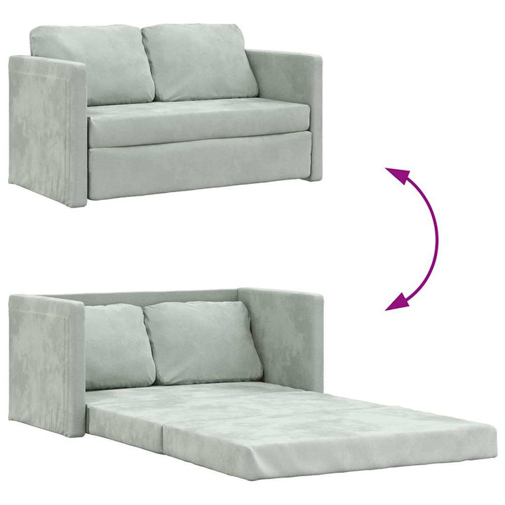 Golvbäddsoffa 2-I-1 122X204X55 Cm Sammet