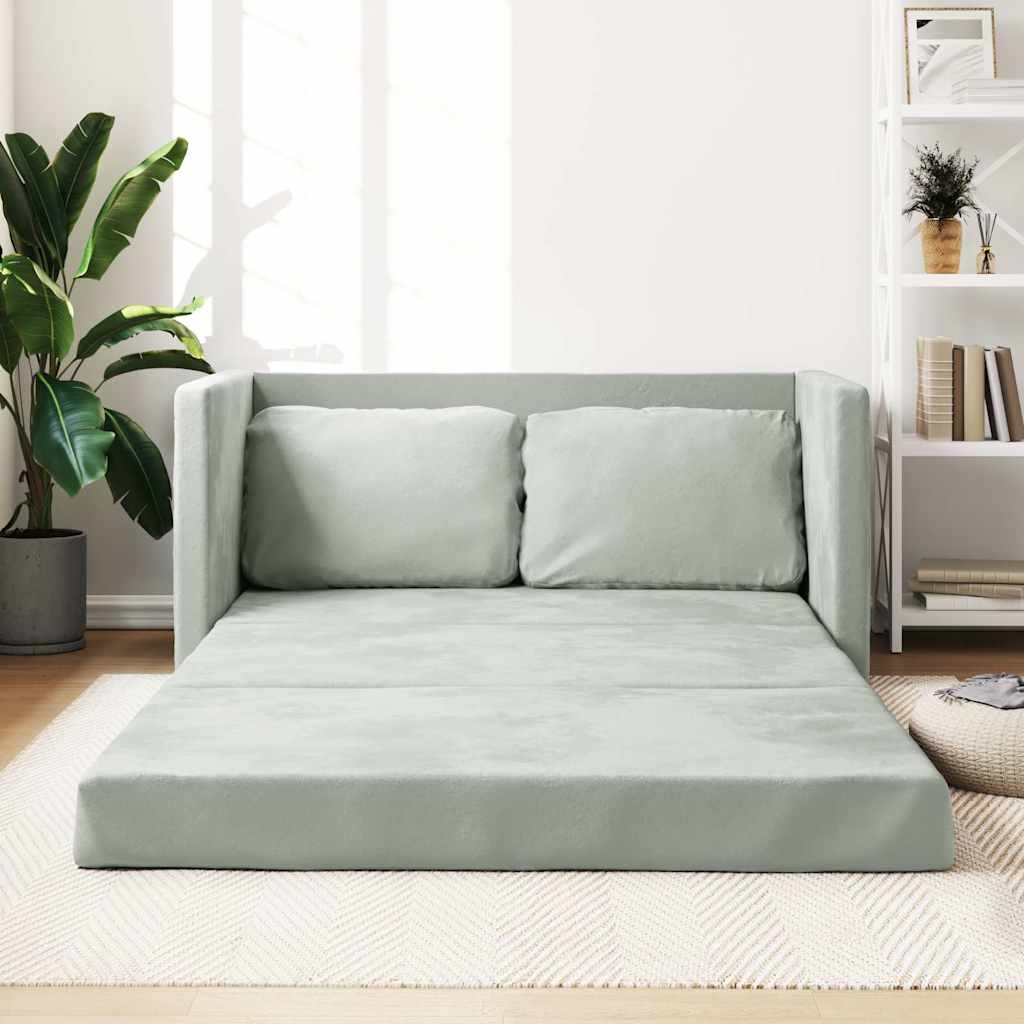 Golvbäddsoffa 2-I-1 122X204X55 Cm Sammet