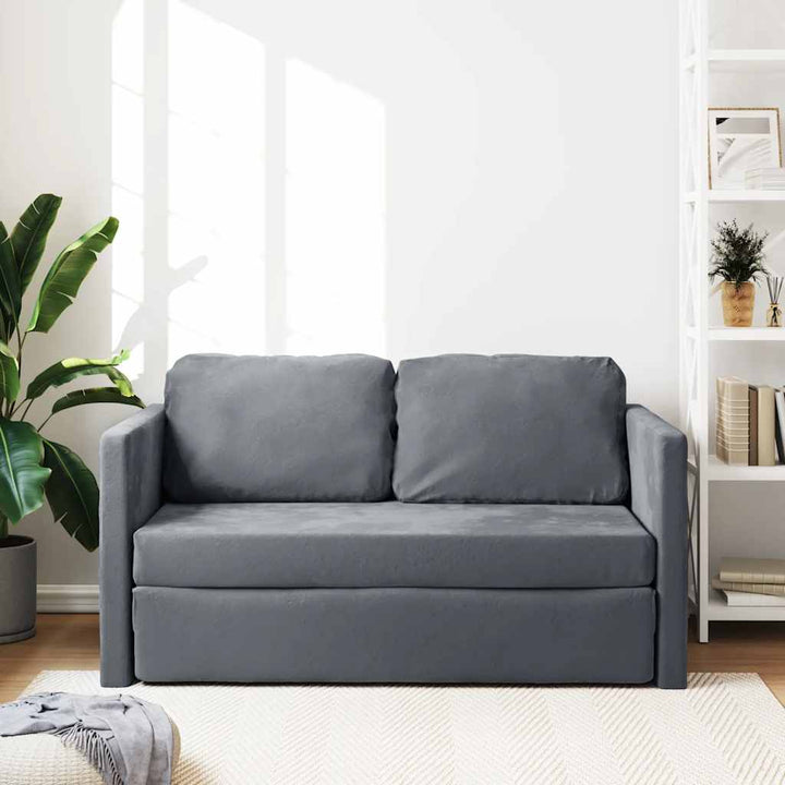 Golvbäddsoffa 2-I-1 122X204X55 Cm Sammet