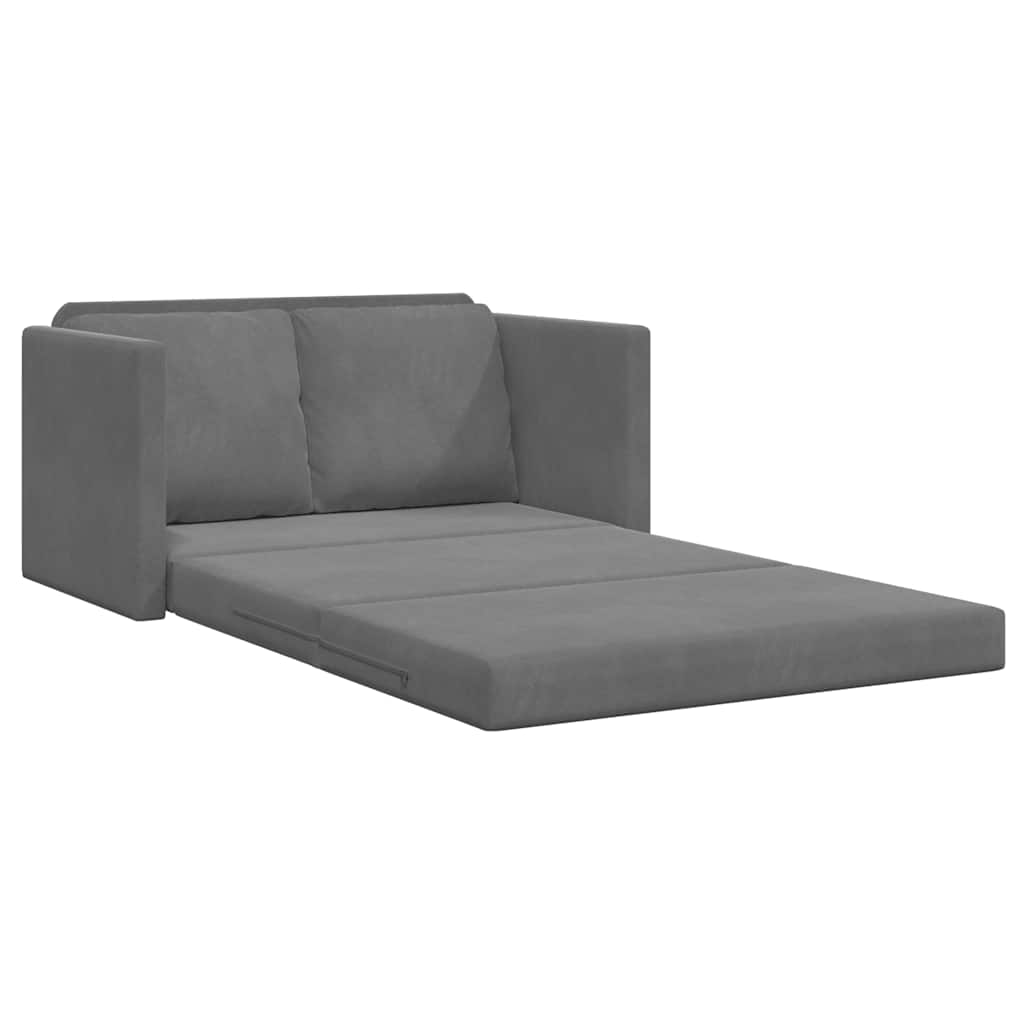 Golvbäddsoffa 2-I-1 122X204X55 Cm Sammet
