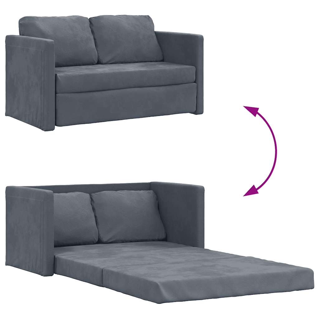 Golvbäddsoffa 2-I-1 122X204X55 Cm Sammet