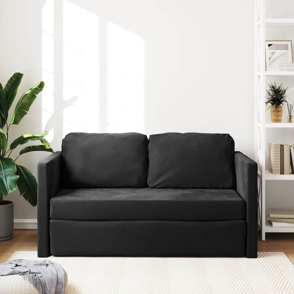 Golvbäddsoffa 2-I-1 122X204X55 Cm Sammet