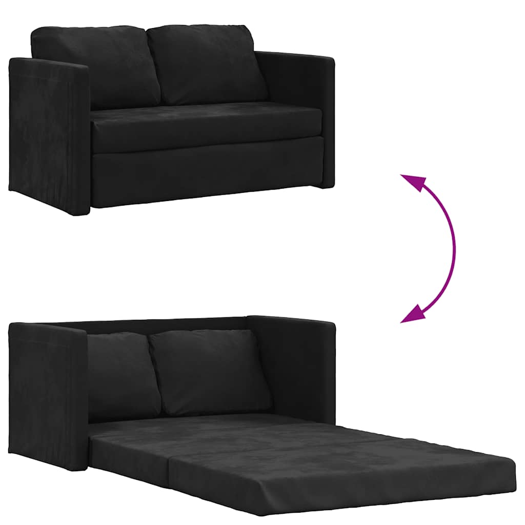 Golvbäddsoffa 2-I-1 122X204X55 Cm Sammet