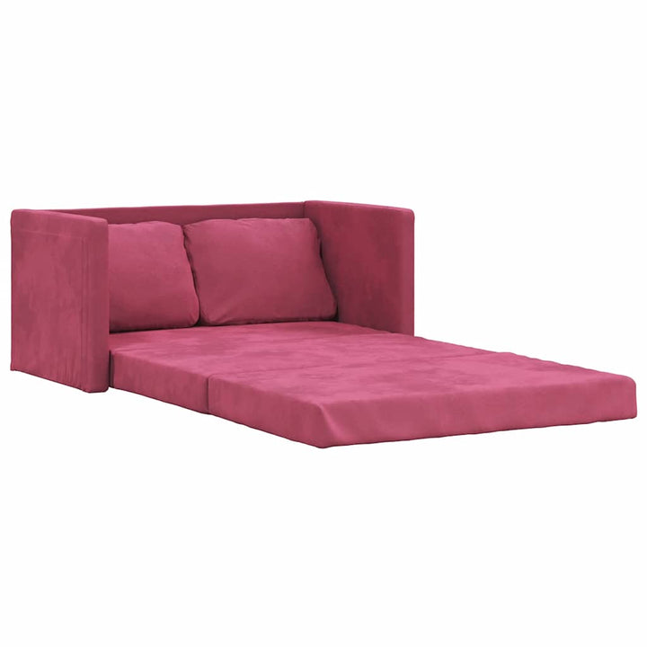 Golvbäddsoffa 2-I-1 122X204X55 Cm Sammet