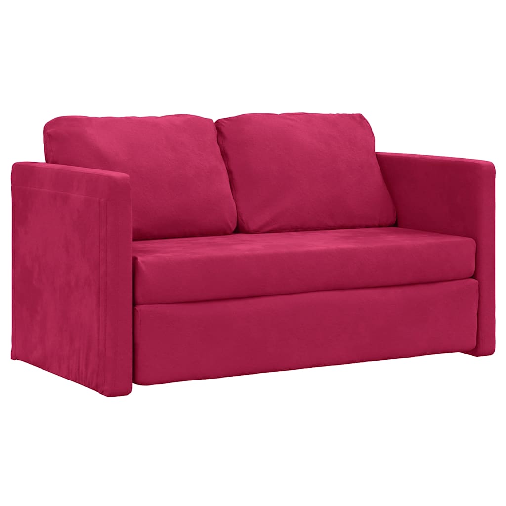 Golvbäddsoffa 2-I-1 122X204X55 Cm Sammet