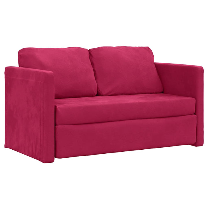 Golvbäddsoffa 2-I-1 122X204X55 Cm Sammet