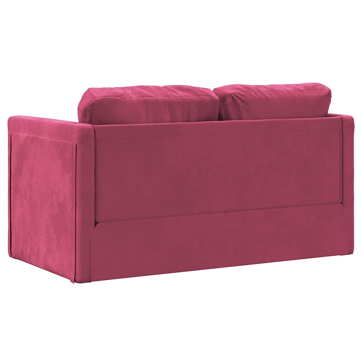 Golvbäddsoffa 2-I-1 122X204X55 Cm Sammet