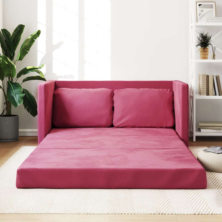 Golvbäddsoffa 2-I-1 122X204X55 Cm Sammet