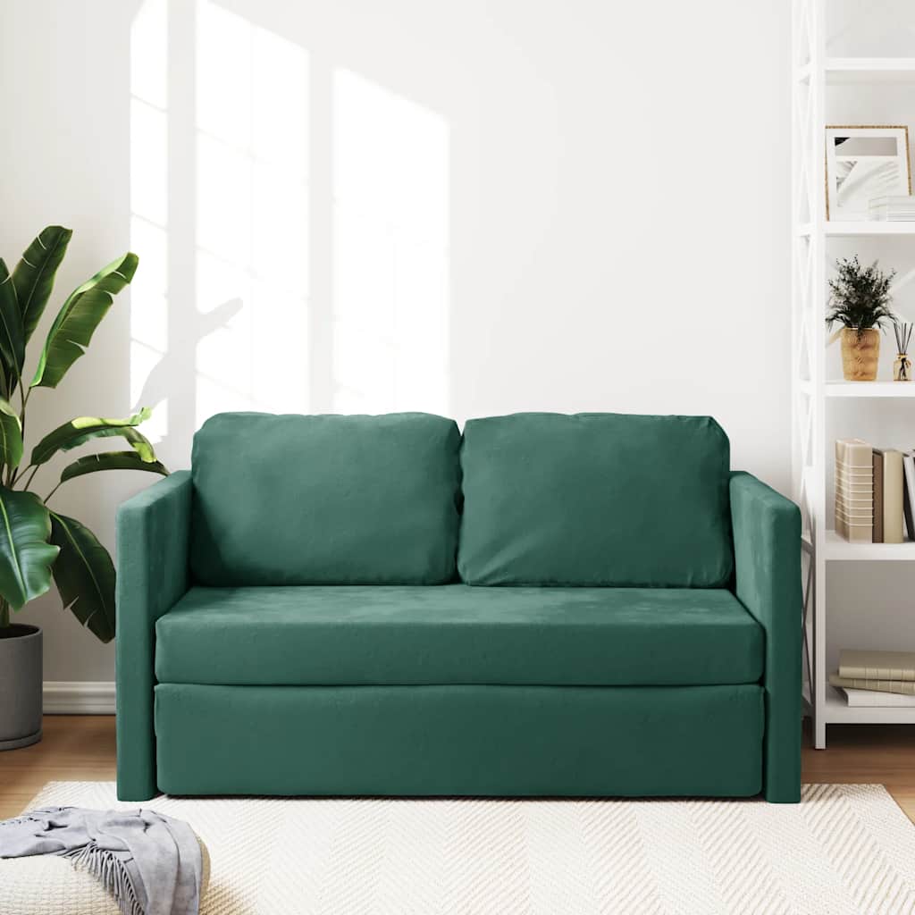 Golvbäddsoffa 2-I-1 122X204X55 Cm Sammet
